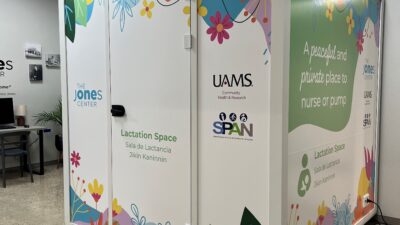 A lactation pod at the Jones Center for Families in Springdale