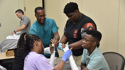 Students from UAMS’ Pathways Academy take part in a casting activity during a 2023 event. The new Arkansas Delta Health Careers Opportunity Program (HCOP) Academy will serve rising high school seniors in the Delta and South Arkansas.