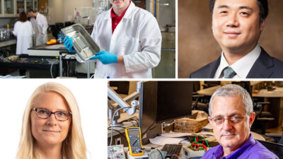 Pictured are the four main project leaders: Morten Jensen, Jingxian Wu, Robert Saunders, and Hanna Jensen.