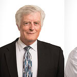 side by side portraits of Lawrence Cornett, Ph.D., and Colin Kay, Ph.D.