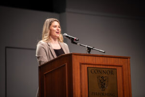 COP white coat keynote speaker Tori Hoggard