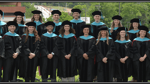 Photo of the UAMS Doctor of Physical Therapy class of 2024