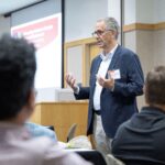 Neal Halfon, M.D., MPH, speaks to attendees of the Advancing Arkansas Lifespan Research Conference.