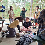 University students get a hands-on look at emergency medicine.