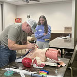 University students get a hands-on look at emergency medicine.