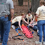 University students get a hands-on look at emergency medicine.