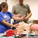 University students get a hands-on look at emergency medicine.