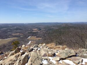 The view from atop Pinnacle Mountain