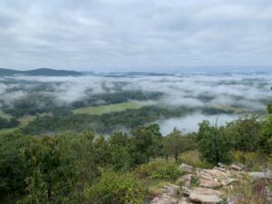 Gary Evans is grateful to be able to climb Pinnacle Mountain again and take in this breathtaking visage. 