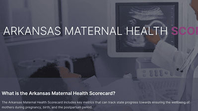 Screenshot of Maternal Health Scorecard