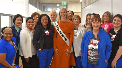 Miss America Madison Marsh Visits UAMS Winthrop P. Rockefeller Cancer Institute