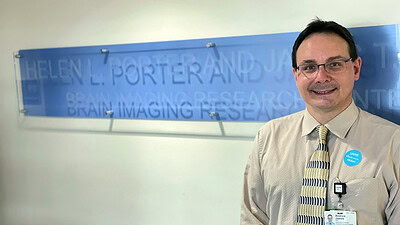 Andrew James, Ph.D., has been named director of the Helen L. Porter and James T. Dyke Brain Imaging Research Center.