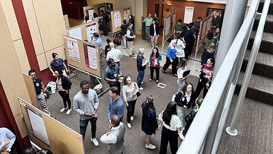 UAMS Student Research Day on April 17 included many College of Health Professions students who presented their research along with students from other UAMS colleges and the Graduate School.