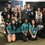 Group photo of high school students who attended an anesthesia workshop in Northwest Arkansas