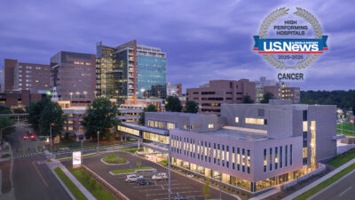 UAMS is rated among the top 10% nationally for cancer care by U.S. News & World Report in its 2025-2026 Best Hospitals ranking.