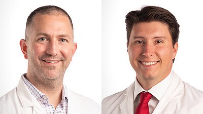 Mark Feger, M.D., Ph.D., (left) and Hamilton Newhart, M.D.
