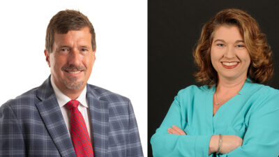 Brian Jones, vice chancellor for UAMS Regional Campuses, and AmyLeigh Overton-McCoy, director of the UAMS Centers on Aging, were elected to serve as leaders of the Governor’s Advisory Council on Aging in 2026.