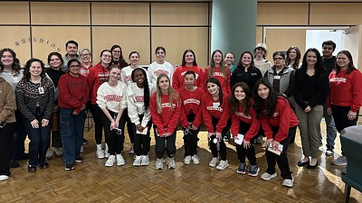 Members of the American Heart Association (AHA) Sweethearts program visited UAMS this month to learn more about cardiovascular research.