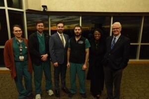 Rutka with UAMS neurosurgery residents.