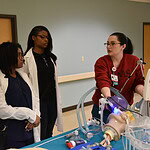 Students from the Hall-West High School of Innovation explored a variety of health care specialties, including respiratory therapy, during their six days at the University of Arkansas for Medical Sciences.