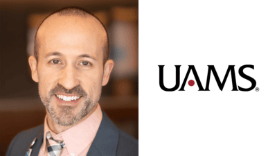 Brandon Morshedi, pictured in this photo, is an emergency medicine physician in the UAMS Department of Emergency Medicine.