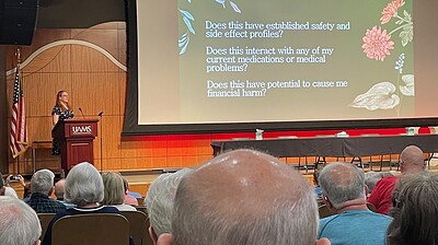 Hillary Williams, M.D., discusses the use of dietary supplements to help with Parkinson's symptoms.