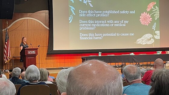 Hillary Williams, M.D., discusses the use of dietary supplements to help with Parkinson's symptoms.