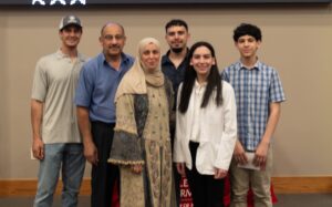 Somaya Ibrahim and family College of Pharmacy Class of 2027 Pinning Ceremony Fayetteville