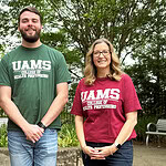 Cherika Robertson, left, Aaron Woodall and Lesley Jones are three of the graduates who have come back to the UAMS College of Health Professions to teach.