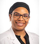 white-coat portrait with UAMS logo