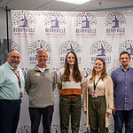Members of the UAMS Institute for Community Health Innovation and representatives from the Berryville Community Center pose together.