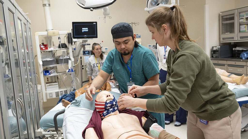 <p>Emergency medicine residents simulate caring for a patient in a multi-vehicle pileup with 16 injured people.</p>
<div><a class="more" href="https://news.uams.edu/2026/05/28/emergency-medicine-residents-experience-mass-casualty-simulation/mock-mass-casualty-05132026-edl_1146/">Read more</a></div>