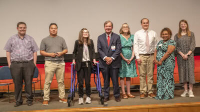 Applause, laughter, and heartfelt reflections filled the room May 7 as the University of Arkansas for Medical Sciences (UAMS) honored seven graduates of its Project SEARCH program.