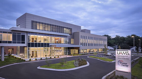 Radiation Oncology and Proton Center aerial photo