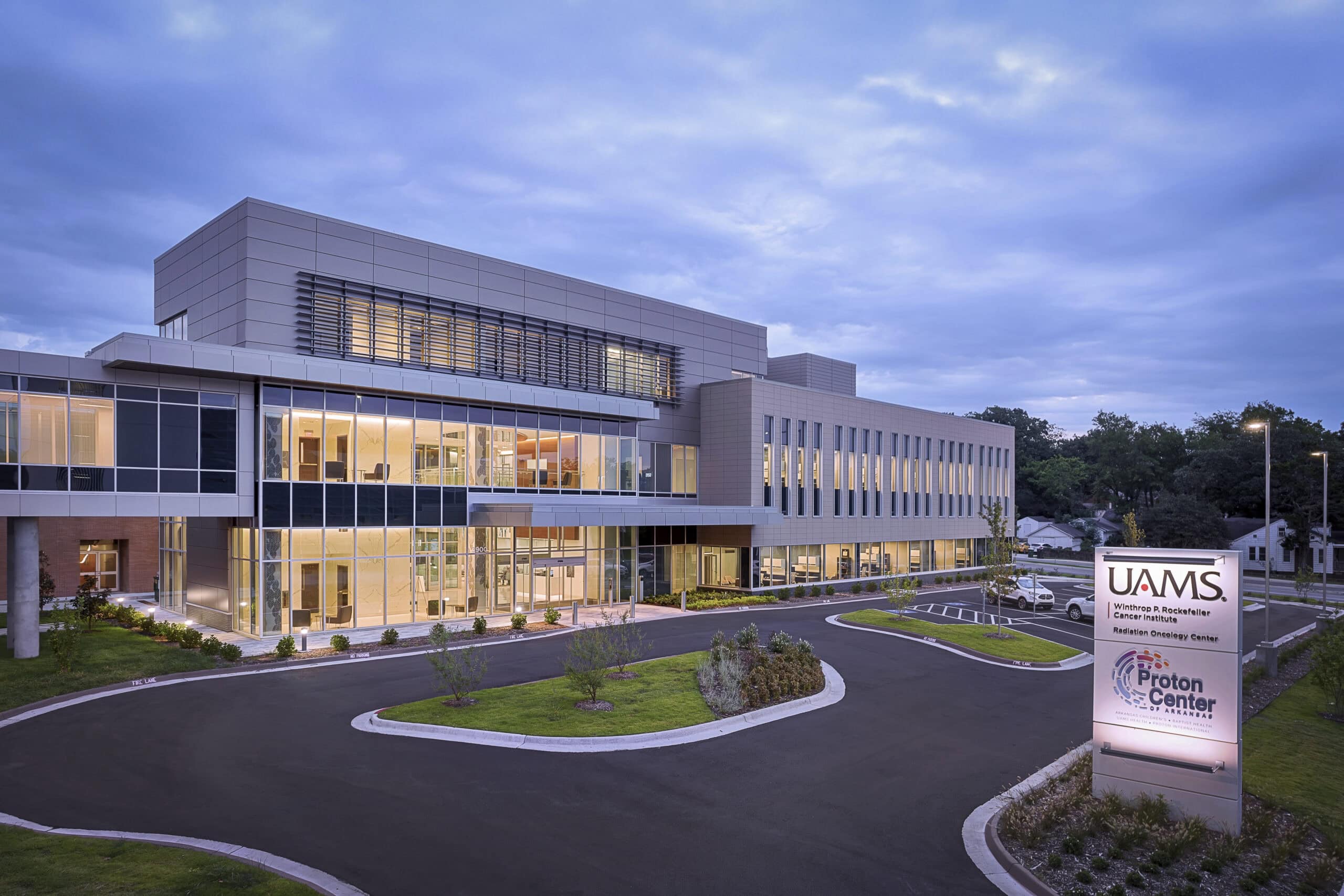 Radiation Oncology and Proton Center aerial photo