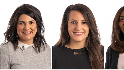 Layla Simmons, left, Summer Khairi and Deziree Arnett, direct the three degree programs of the Department of Imaging and Radiation Sciences.