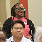 Carline Massey asks question