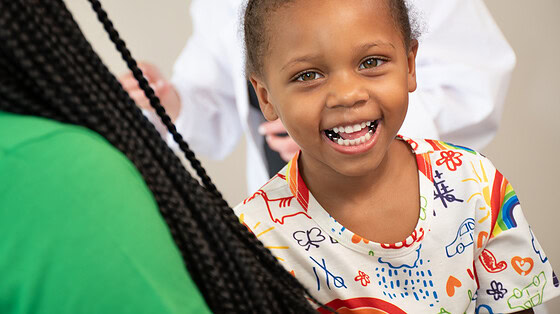 Photo of a smiling child