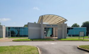 The exterior of Helena Hospital is shown in this image.