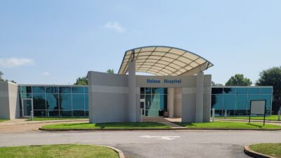 The exterior of Helena Hospital is shown in this image.