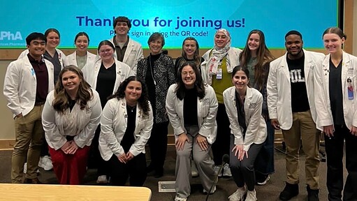College of Pharmacy 2026 APhA student chapter members