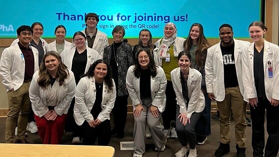 College of Pharmacy 2026 APhA student chapter members