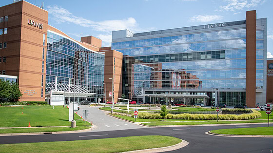 The UAMS campus in Little Rock is shown in this photo.