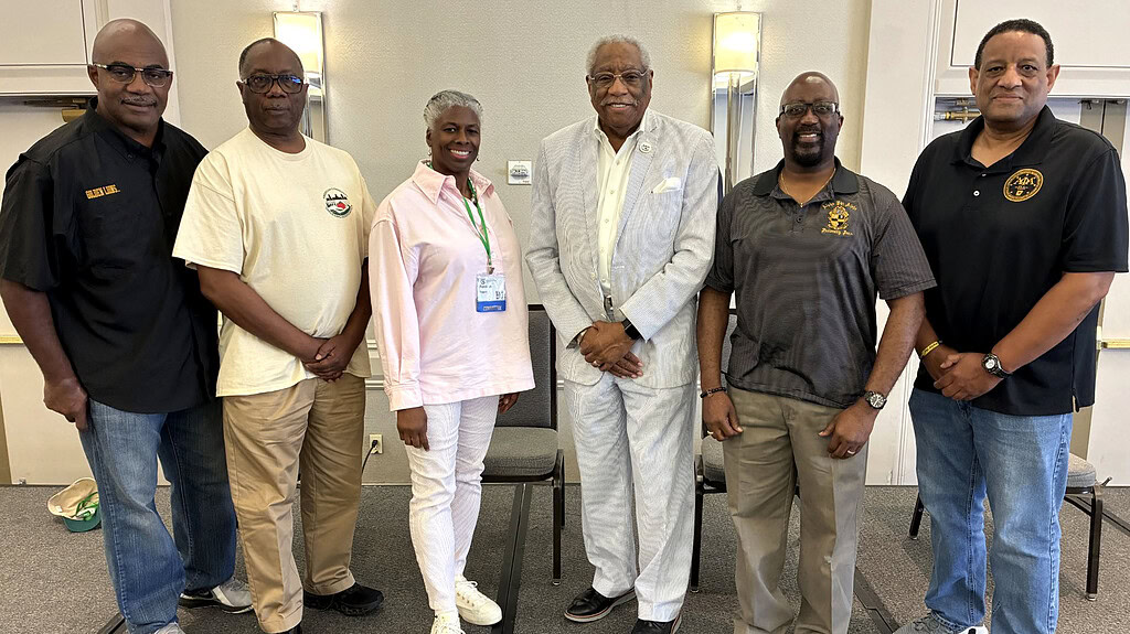 <p>Pebbles Fagan (pink). Ph.D., MPH, professor in the UAMS Fay W. Boozman College of Public Health, stands alongside members of the Alpha Phi Alpha Fraternity, Inc., Central Arkansas Sphinx Foundation during the 2026 American Community Gardening Association National Conference, held in downtown Little Rock.  </p>
<div><a class="more" href="https://news.uams.edu/fagan-alphas/">Read more</a></div>
