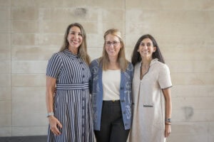 Jodianne Tritt, executive vice president of the Arkansas Hospital Association, poses with "Dr. Fran" Haydanek, M.D., and Nirvana Manning, M.D.