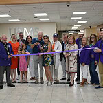Scott and Jo Rampy cut the ribbon for the new UAMS Health MS Clinic in Fayetteville.