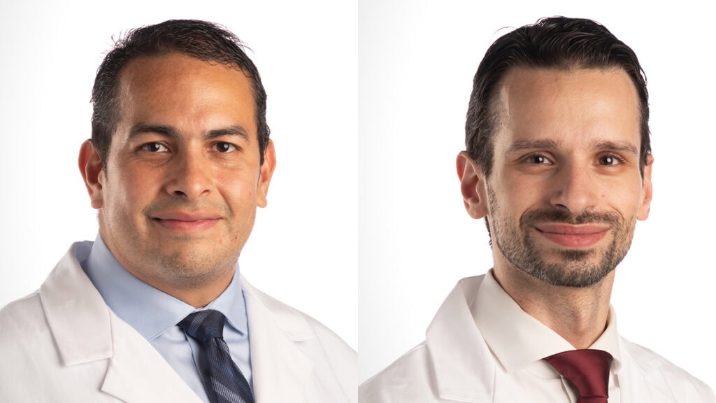 <p>Neurosurgeons Dagoberto Estevez-Ordonez, M.D., Ph.D., left, and Hussam Abou-Al-Shaar, M.D. </p>
<div><a class="more" href="https://news.uams.edu/2026/09/14/neurosurgeons-dagoberto-estevez-ordonez-m-d-ph-d-and-hussam-abou-al-shaar-m-d-join-uams/featured-estevez-and-al-shaar/">Read more</a></div>