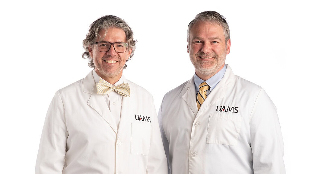 <p>James ‘J.J.’ Tucker, M.D., (left) and Samuel Bledsoe, M.D., are joining UAMS. </p>
<div><a class="more" href="https://news.uams.edu/2026/09/08/samuel-bledsoe-m-d-james-j-j-tucker-m-d-join-uams-to-expand-bariatric-surgery-care-across-arkansas/tucker_james-and-bledsoe_samuel-08282026-850_0126-copy/">Read more</a></div>