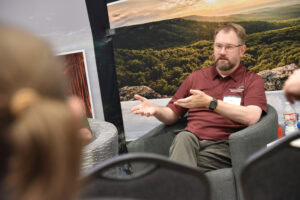 Brad Walsh, M.D., program director at UAMS' Crossett rural track residency program, speaks to students about rural medicine.