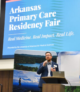 David Kelley, M.D., introduced Amanda Deel, D.O., as the keynote speaker.